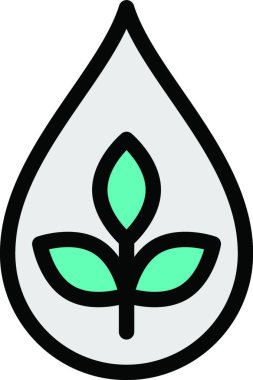 eko simge vektör illüstrasyonu