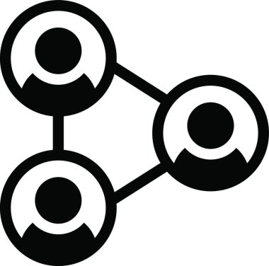 business team web simgesi vektör illüstrasyonu