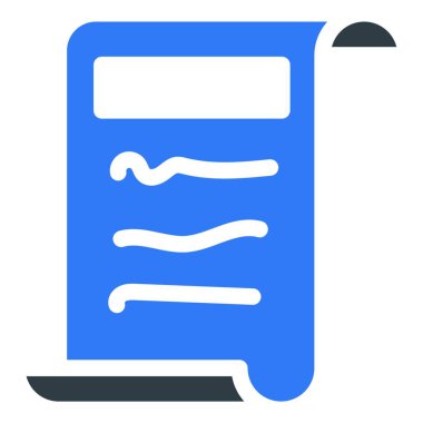 belge simgesi vektör illüstrasyonu 