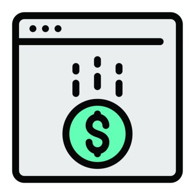 Sayfa simge vektör çizim 