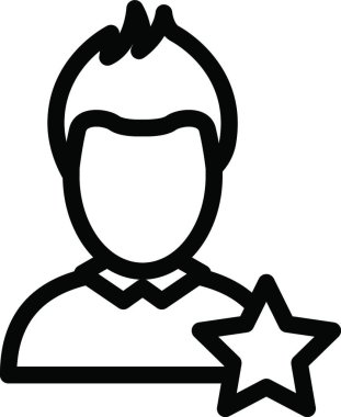 Adamım, kullanıcı simgesi vektör illüstrasyonu 