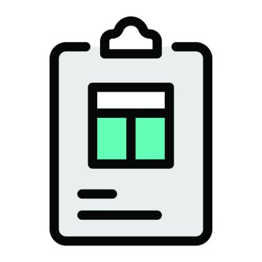 Pano simgesi vektör illüstrasyonu 