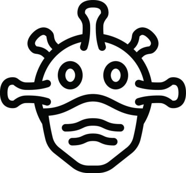 COVID simge vektör çizimi 