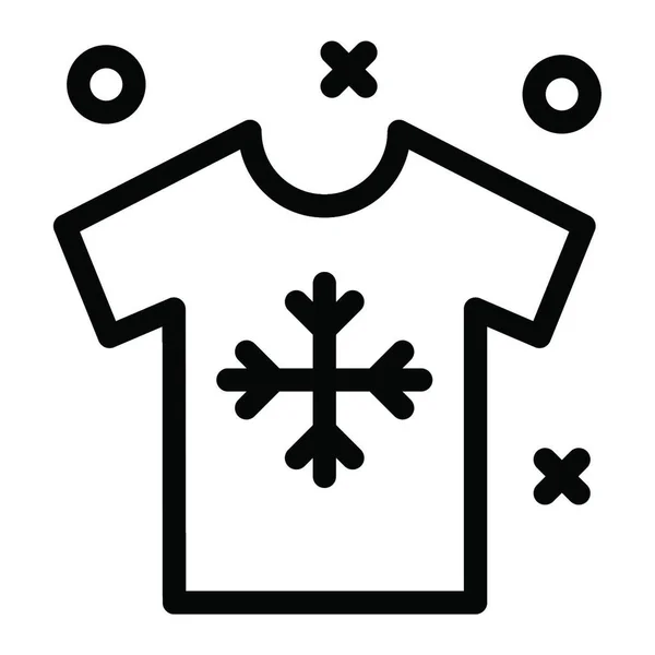 Icono Camisa Ilustración Vectorial — Vector de stock