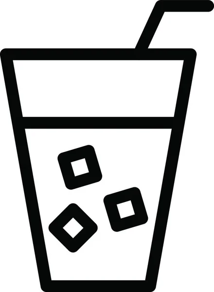 Soda Web Icoon Vector Illustratie — Stockvector