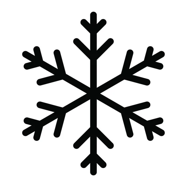 Όμορφο Εικονίδιο Νιφάδα Χιονιού Διανυσματική Απεικόνιση — Διανυσματικό Αρχείο