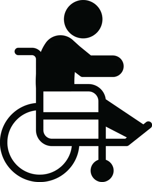 Handicap Icon Vector Illustration — Stock Vector