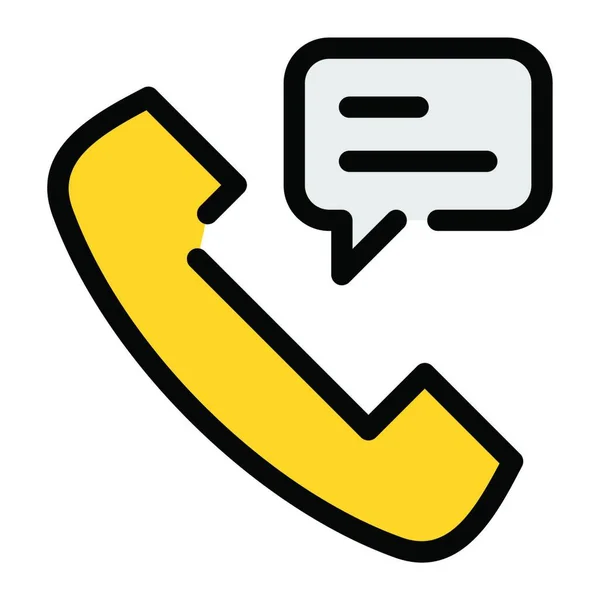 Téléphone Appel Web Icône Vectoriel Illustration — Image vectorielle