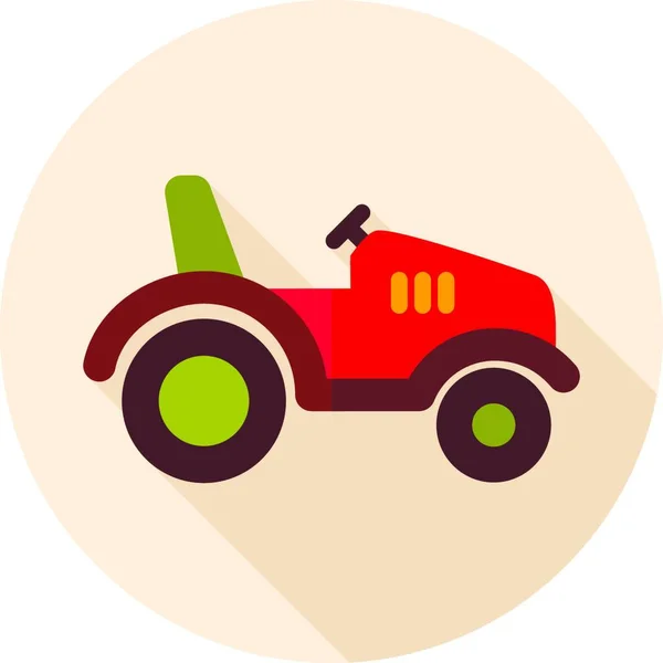 Tractor Icon Farmer Machine — Stock Vector