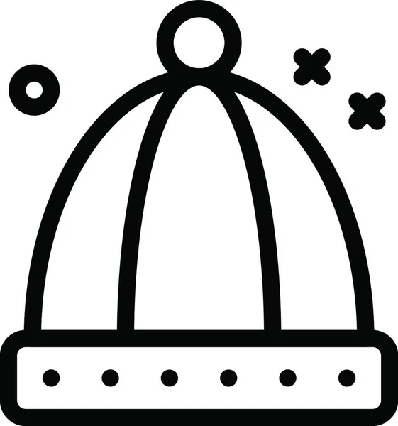 Kappe Symbol Vektor Illustration — Stockvektor