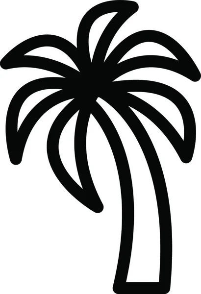 棕榈图标矢量插图 — 图库矢量图片