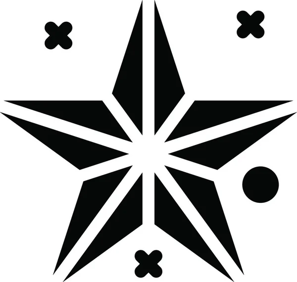 星のシンボル アイコン ベクトル イラスト — ストックベクタ