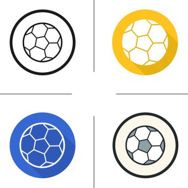 Web, vektör illüstrasyonu için futbol topu simgesi 