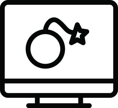 tehdit simgesi vektör illüstrasyonu 