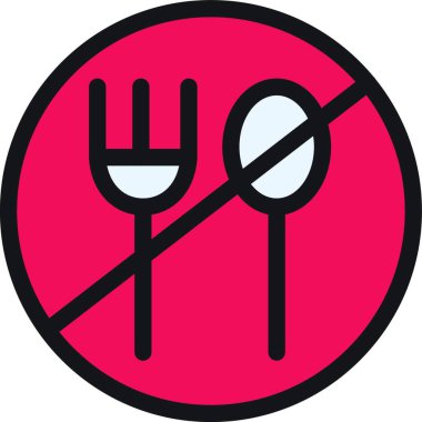 yiyecek vektör illüstrasyonuna izin verilmiyor