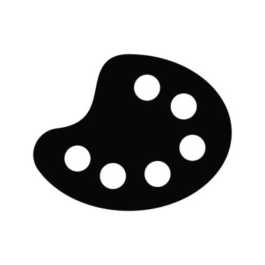 renk paleti simgesi vektör illüstrasyonu