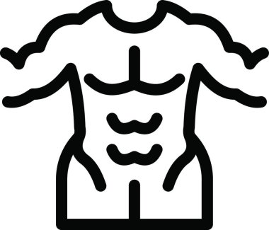 Vücut geliştirme simgesi vektör çizimi 