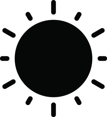 güzel güneş vektörü illüstrasyonu    