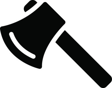 Saplı balta, web simgesi illüstrasyonu 