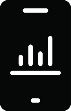 mobil web simgesi, vektör illüstrasyonu 