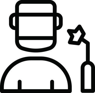 Kaynakçı ağ simgesi, vektör illüstrasyonu 