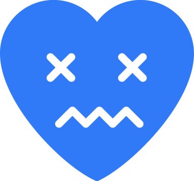 baş döndürücü yüz web simgesi, vektör illüstrasyonu 