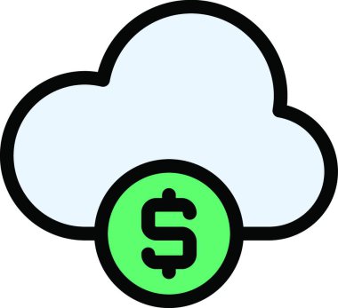 Bütçe web simgesi, vektör çizimi 