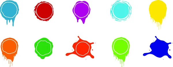 Salpicaduras Pintura Vectorial Icono Color Para Web Ilustración Vectorial — Vector de stock