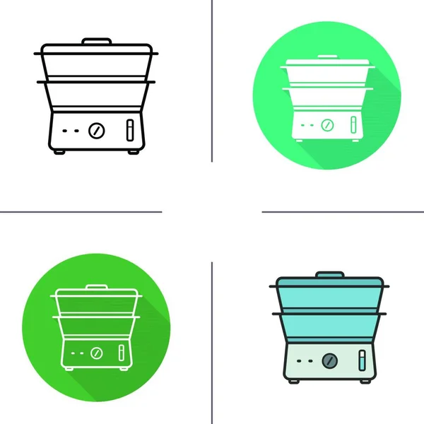Icono Cocina Vapor Para Web Ilustración Vectores — Vector de stock