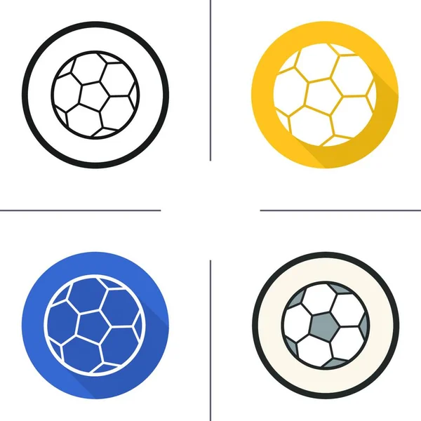 Icono Pelota Fútbol Para Web Vector Ilustración — Vector de stock