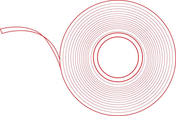 Ruban Isolant Illustration Vectorielle Contour — Image vectorielle