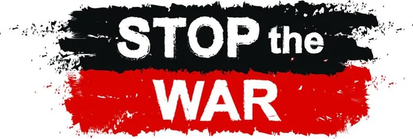 Stop Het Oorlogsteken Vectorillustratie — Stockvector