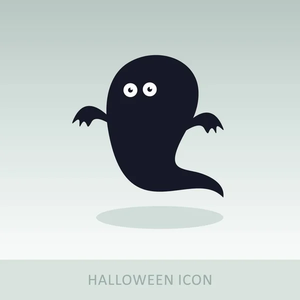 Gambar Ikon Hantu Halloween Vektor - Stok Vektor