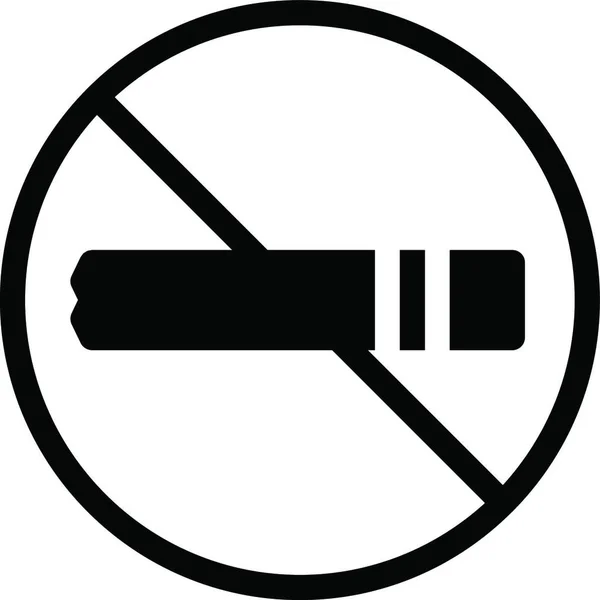 Schluss Mit Dem Rauchen Icon Vektor Illustration — Stockvektor