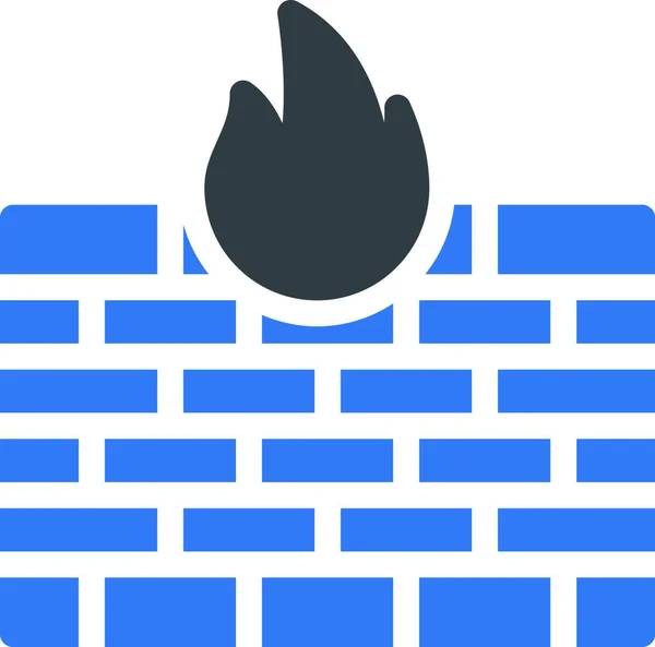 Firewall Simge Vektör Çizimi — Stok Vektör