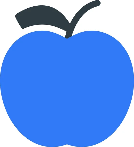 Apfelsymbol Web Einfache Illustration — Stockvektor