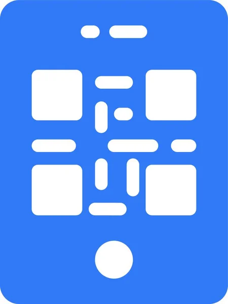 Code Mobile Icône Vectoriel Illustration — Image vectorielle