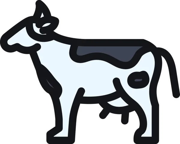 Büffel Symbol Vektor Illustration — Stockvektor