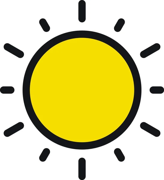 Schöne Abbildung Des Sonnenvektors — Stockvektor