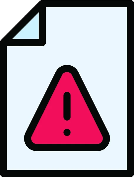 Danger Web Icon Vector Illustration — Stock Vector