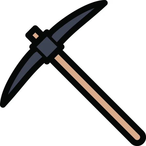 Axe Handle Web Icon Illustration — Stock Vector