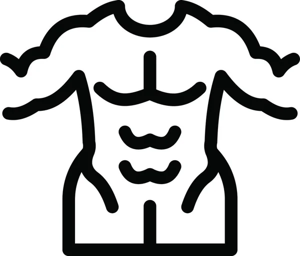 Απεικόνιση Διανύσματος Εικονιδίου Bodybuilder — Διανυσματικό Αρχείο