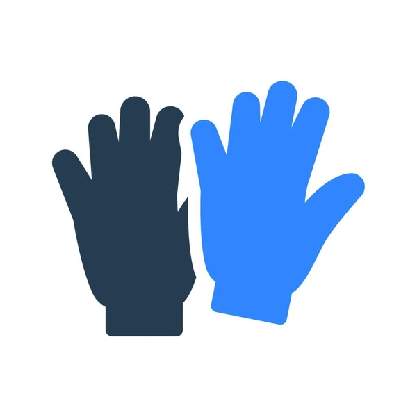 手袋のアイコン ベクトルテンプレート — ストックベクタ