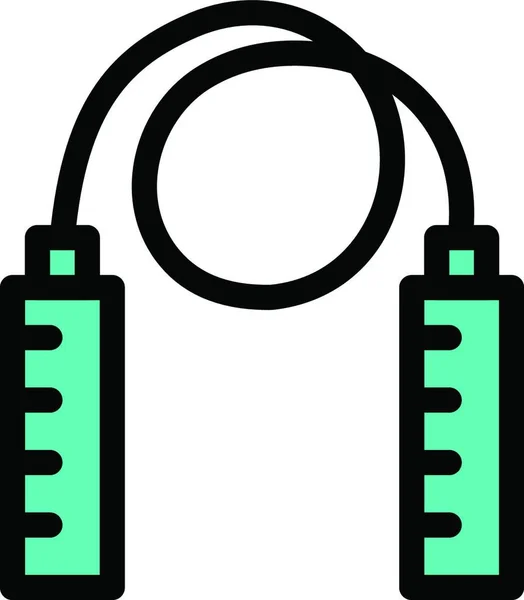 Corde Sautante Illustration Vectorielle Icône Web — Image vectorielle