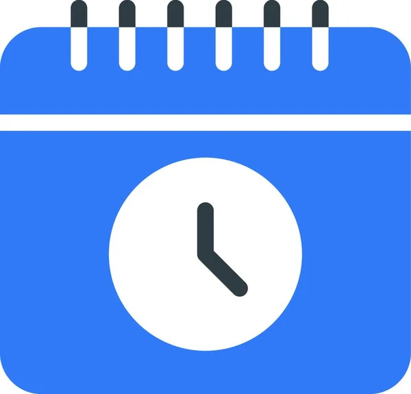 カレンダーベクトルイラストの時計 — ストックベクタ