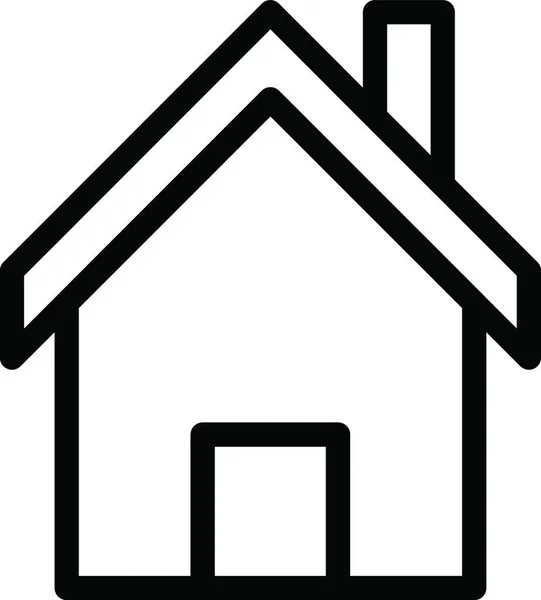 Icono Casa Ilustración Vectorial — Vector de stock
