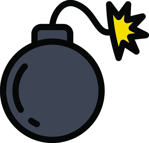 Bombe Web Symbol Vektor Illustration — Stockvektor