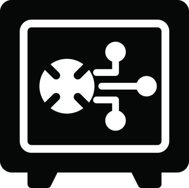 Güvenlik, güvenli simge vektör çizimi 