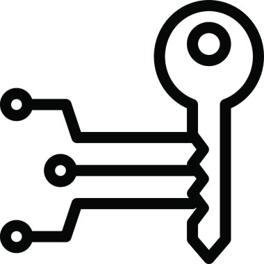 kilit web simge vektör çizim