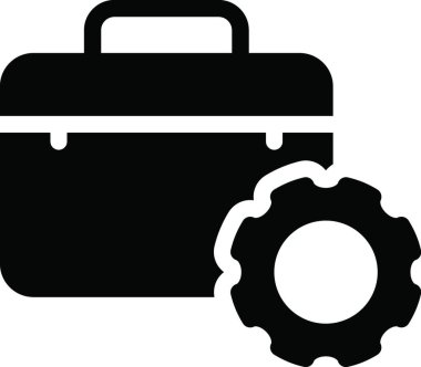 Portföy simgesi, vektör illüstrasyonu 